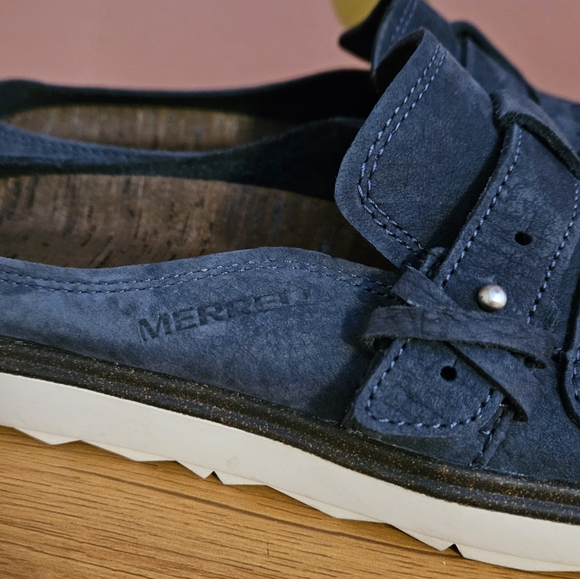 Merrell Women's Perforated Slip-on Mules Navy Blue - Picture 3 of 11